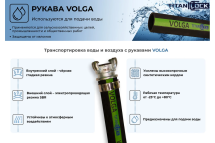 Рукав для воды напорный VOLGA (5 м, 10 бар, внутренний диаметр 100 мм) TITAN LOCK TL100VG_5