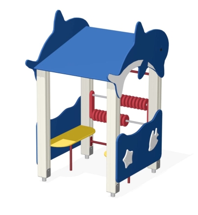 Домик-беседка Дельфин ПС-18 для детской площадки, фото 2