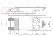 Алюминиевая лодка ALUTON 390Р Алюминиевая лодка ALUTON 390Р