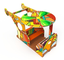 Вертолёт фанерный, паттерн "Этник" МД031.01 Вертолёт фанерный, паттерн "Этник" МД031.01