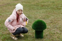 Топиари Гриб белый, размер S - газон Eco Топиари Гриб белый, размер S - газон Eco