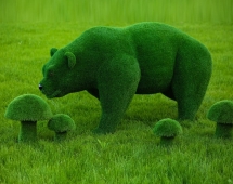 Топиари Гриб белый, размер S - газон Eco Топиари Гриб белый, размер S - газон Eco