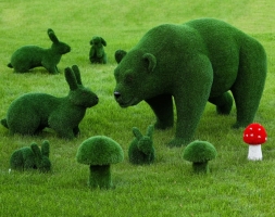 Топиари Гриб белый, размер S - газон Eco, фото 2