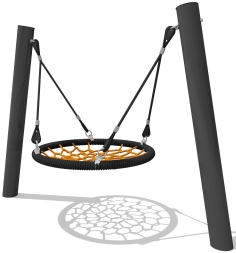 Качели Гнездо 040301 с подвесом металлические для детской площадки, фото 1 Качели Гнездо 040301 с подвесом металлические для детской площадки, фото 1