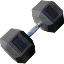 Гантель гексагональная обрезиненная ZSO, 45 кг Гантель гексагональная обрезиненная ZSO, 45 кг