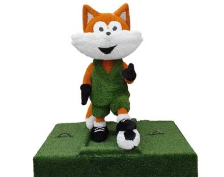 Топиари лисенок Футболист, h=160 см - газон Eco, фото 2