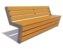 Парковая скамейка Техно, Сосна (брус 30х120) 1,8 м Парковая скамейка Техно, Сосна (брус 30х120) 1,8 м