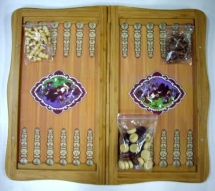 Нарды( 2 в 1) бамбук А1