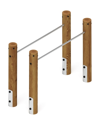 Брусья (лиственница темный) СО 2.50.10-Л.И1.01, фото 2