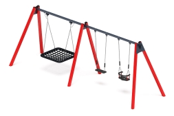 Качели М3 (красный) ИО 13.М.06.03.01.01-01, фото 3