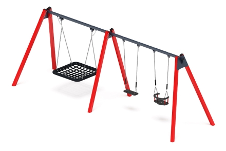 Качели М3 (красный) ИО 13.М.06.03.01.01-01, фото 3