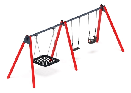 Качели М3 (красный) ИО 13.М.06.03.01.01-01, фото 2