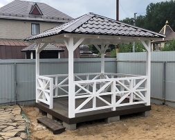 Квадратная беседка ЛОНДОН, фото 3 Квадратная беседка ЛОНДОН, фото 3