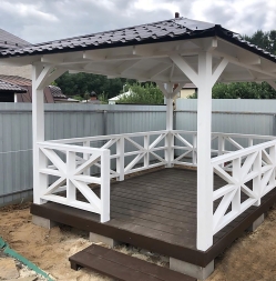 Квадратная беседка ЛОНДОН, фото 2 Квадратная беседка ЛОНДОН, фото 2