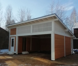 Навес для машин с хозблоком БРИКС Базовая комплектация, фото 1