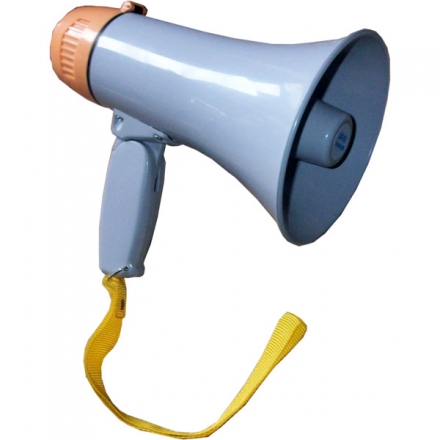 Мегафон большой с записывающем устройством и сиреной, фото 1
