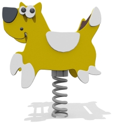 Качалка на 1 пружине Собака ВСТ 1256 для детской площадки Качалка на 1 пружине Собака ВСТ 1256 для детской площадки