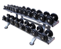 Гантельный ряд «PROFIGYM» обрезиненный, от 3,5 до 26кг ГП-023  Гантельный ряд «PROFIGYM» обрезиненный, от 3,5 до 26кг ГП-023