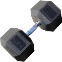 Гантель гексагональная обрезиненная ZSO, 47,5 кг Гантель гексагональная обрезиненная ZSO, 47,5 кг