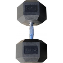 Гантель гексагональная обрезиненная ZSO, 47,5 кг Гантель гексагональная обрезиненная ZSO, 47,5 кг