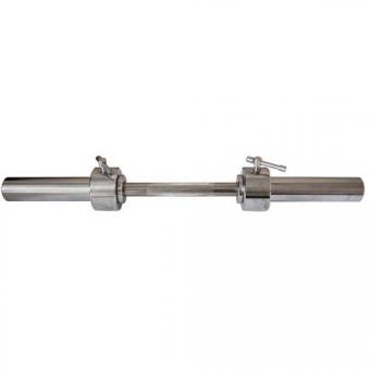 Гантельный гриф MB BARBELL 53 см ХРОМ 51 мм, фото 1