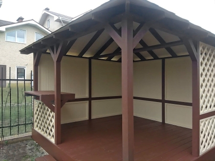 Квадратная беседка ВЕСНА, фото 6