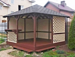 Квадратная беседка ВЕСНА, фото 3 Квадратная беседка ВЕСНА, фото 3