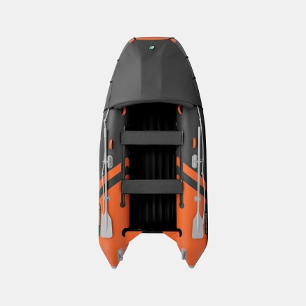 GLADIATOR E 350 PRO AIR Оранжево-темносерый моторная лодка ПВХ, фото 6