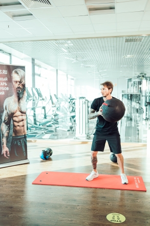 Тренировочный мяч Wall Ball Deluxe 6 кг, фото 7