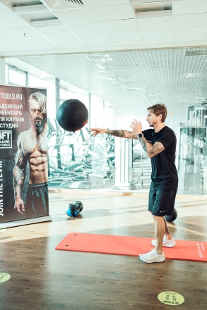 Тренировочный мяч Wall Ball Deluxe 6 кг, фото 8