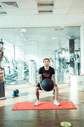 Тренировочный мяч Wall Ball Deluxe 6 кг, фото 9