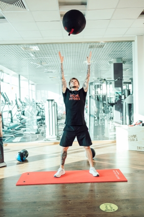 Тренировочный мяч Wall Ball Deluxe 6 кг, фото 10