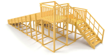 Зимняя горка Савушка Зима Wood 7