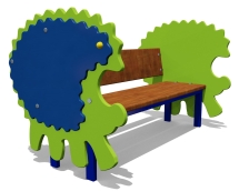 Скамейка детская Ёжик 26022.21 для игровой площадки