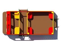 Игровой комплекс ДГ Пожарная машина от 2 лет для детской площадки