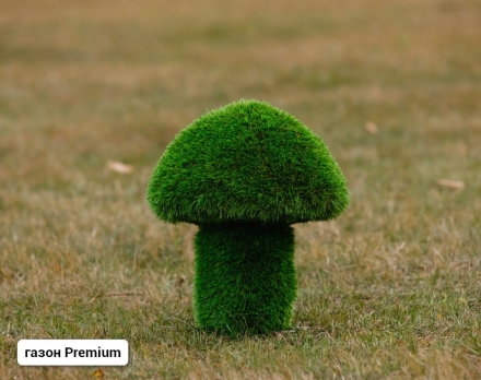 Топиари Гриб белый, размер S - газон Premium, фото 1