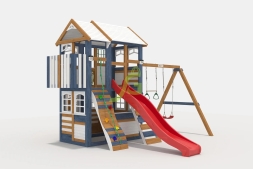 Детская площадка IgraGrad Клубный домик 3 Luxe мод.2  Синий, фото 1