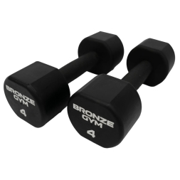 Набор термополиуретановых гантелей BRONZE GYM, 1-10 кг - 10 пар, шаг 1 кг , фото 2