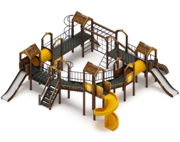 Детская игровая площадка Остров детства (Эко) H=1200 H=2000 ДИК 2.01.8.02-22, фото 1