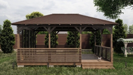 Прямоугольная беседка ТАМПЕРЕ, фото 3