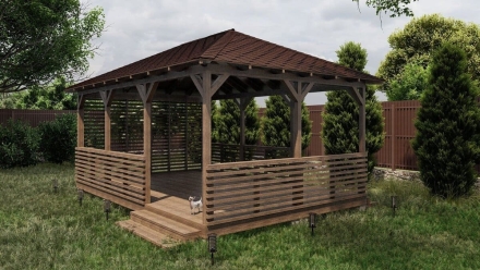 Прямоугольная беседка ТАМПЕРЕ, фото 2