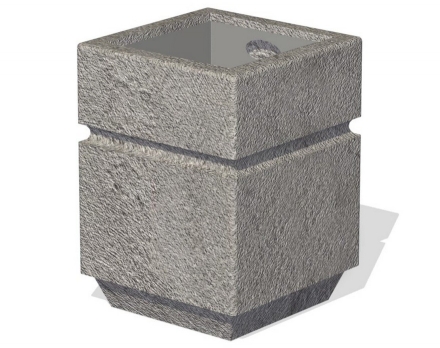 Урна железобетонная со вставкой Бетонград БЕТ-001.2, фото 1