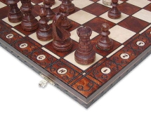 Шахматы "Амбассадор" (Польша, дерево, 54х27х6см)