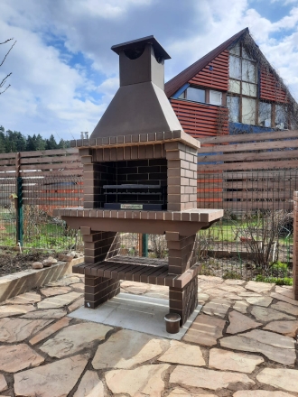 Печь Аристократ 702 Радиальный кирпич коричневый, фото 2