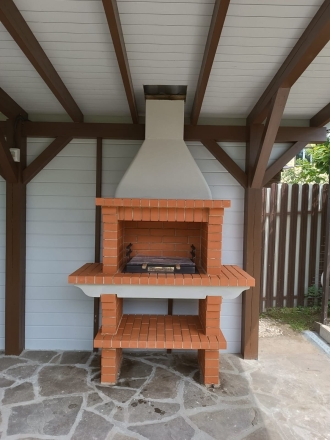 Печь Аристократ 702 Радиальный кирпич коричневый, фото 4