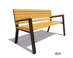 Садово-парковая скамейка «Гамбург», Ангарская сосна 0,6 м, фото 2 Садово-парковая скамейка «Гамбург», Ангарская сосна 0,6 м, фото 2