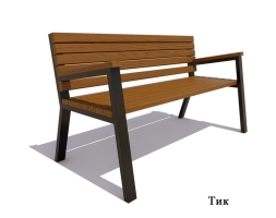 Садово-парковая скамейка «Гамбург», Ангарская сосна 0,6 м, фото 3 Садово-парковая скамейка «Гамбург», Ангарская сосна 0,6 м, фото 3