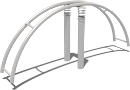 Качели дуговые на пружинах Радуга КЧ012.00 для детской площадки, фото 1 Качели дуговые на пружинах Радуга КЧ012.00 для детской площадки, фото 1