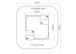 Песочный дворик 05013.21 для детской площадки, фото 3
