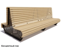 Скамейка уличная Кисловодск, Лиственница 1,5 м Скамейка уличная Кисловодск, Лиственница 1,5 м